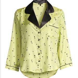 Morgan lane moon and star silk satin night shirt